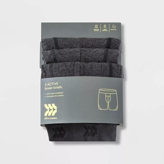3-pack of active boxer briefs