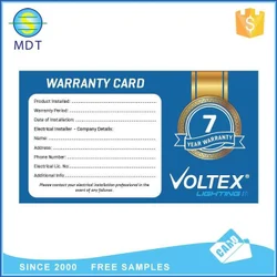 Warranty Card view 2